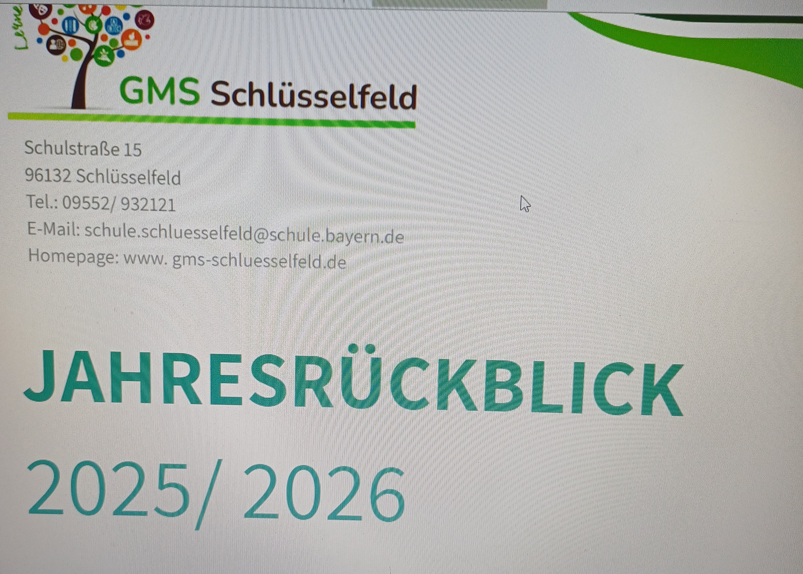 Cover Jahresrückblick 2024/25